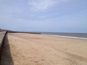 Bacton beach and miles of sand