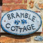 Welcome to Bramble Cottage sign